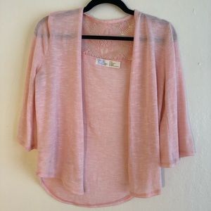 Time and tru pink cardigan